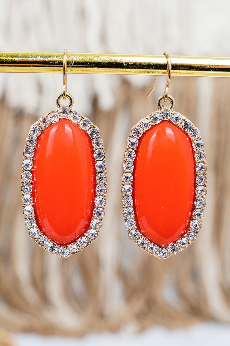 SALE! Invitation Only Coral & Crystal Earrings - Wholesale Accessory Market