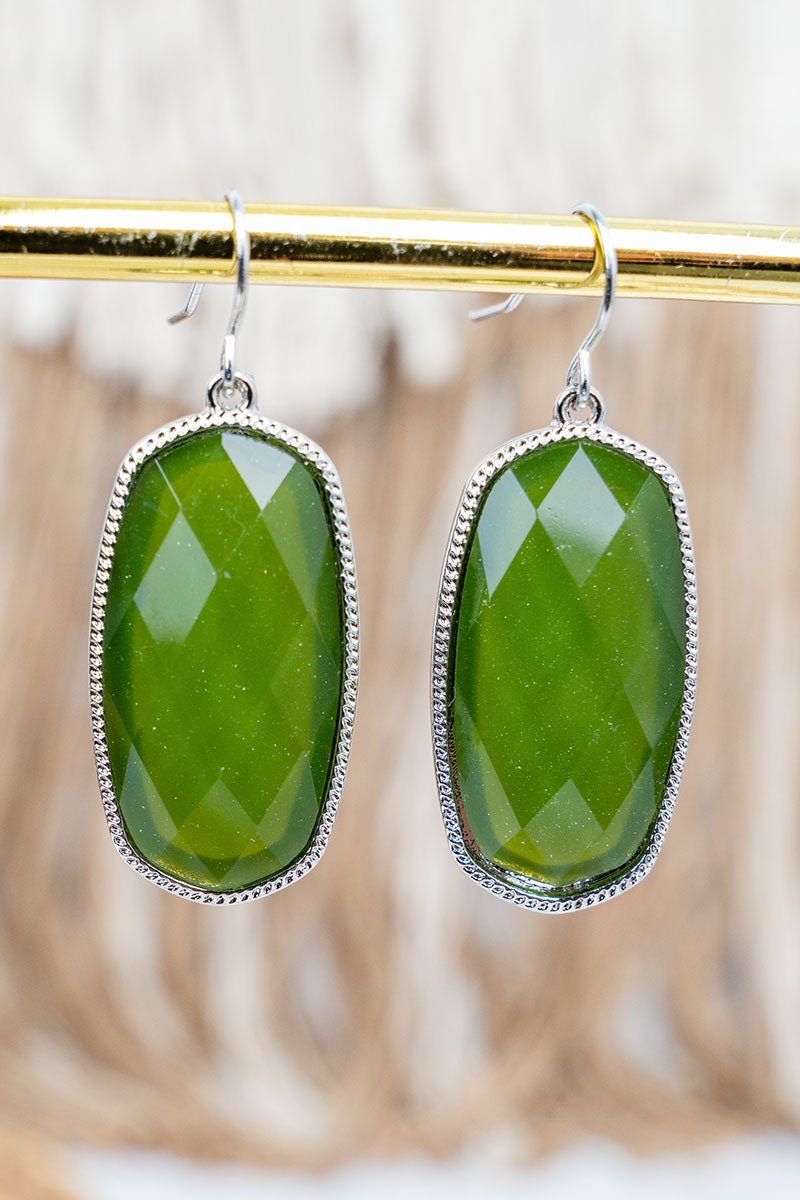 SALE! Own the Room Olive Earrings - Wholesale Accessory Market