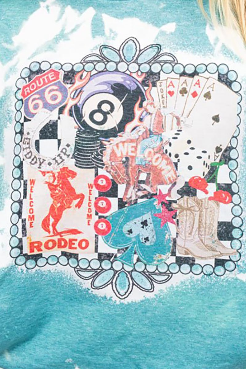 Bleached Welcome Rodeo Collage Softstyle Adult T-Shirt - Wholesale Accessory Market