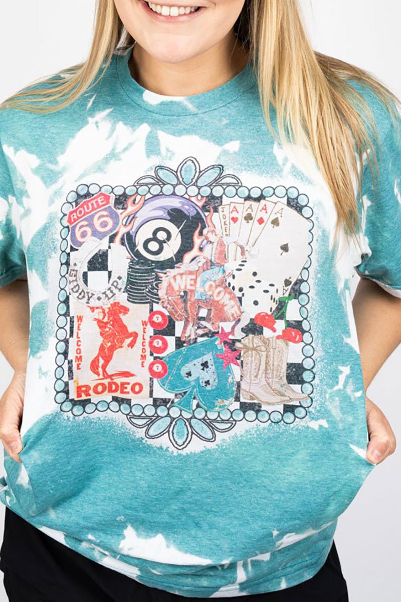 Bleached Welcome Rodeo Collage Softstyle Adult T-Shirt - Wholesale Accessory Market