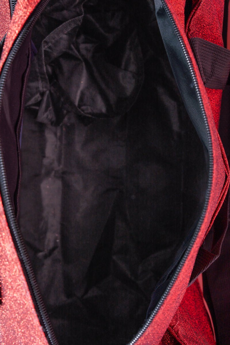 NGIL Red Glitz & Glam Duffle Bag with Shoe Compartment - Wholesale Accessory Market