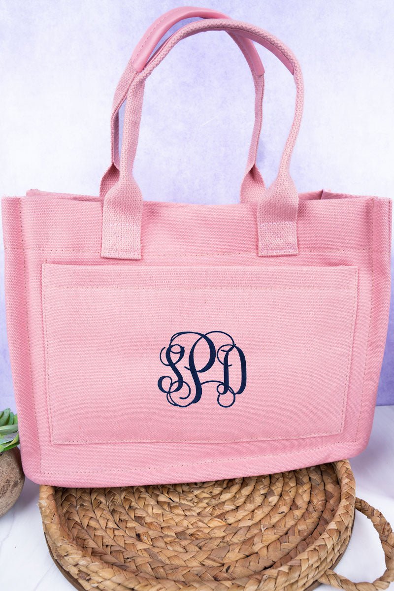 NGIL Pink Laurel Bay Small Canvas Tote - Wholesale Accessory Market