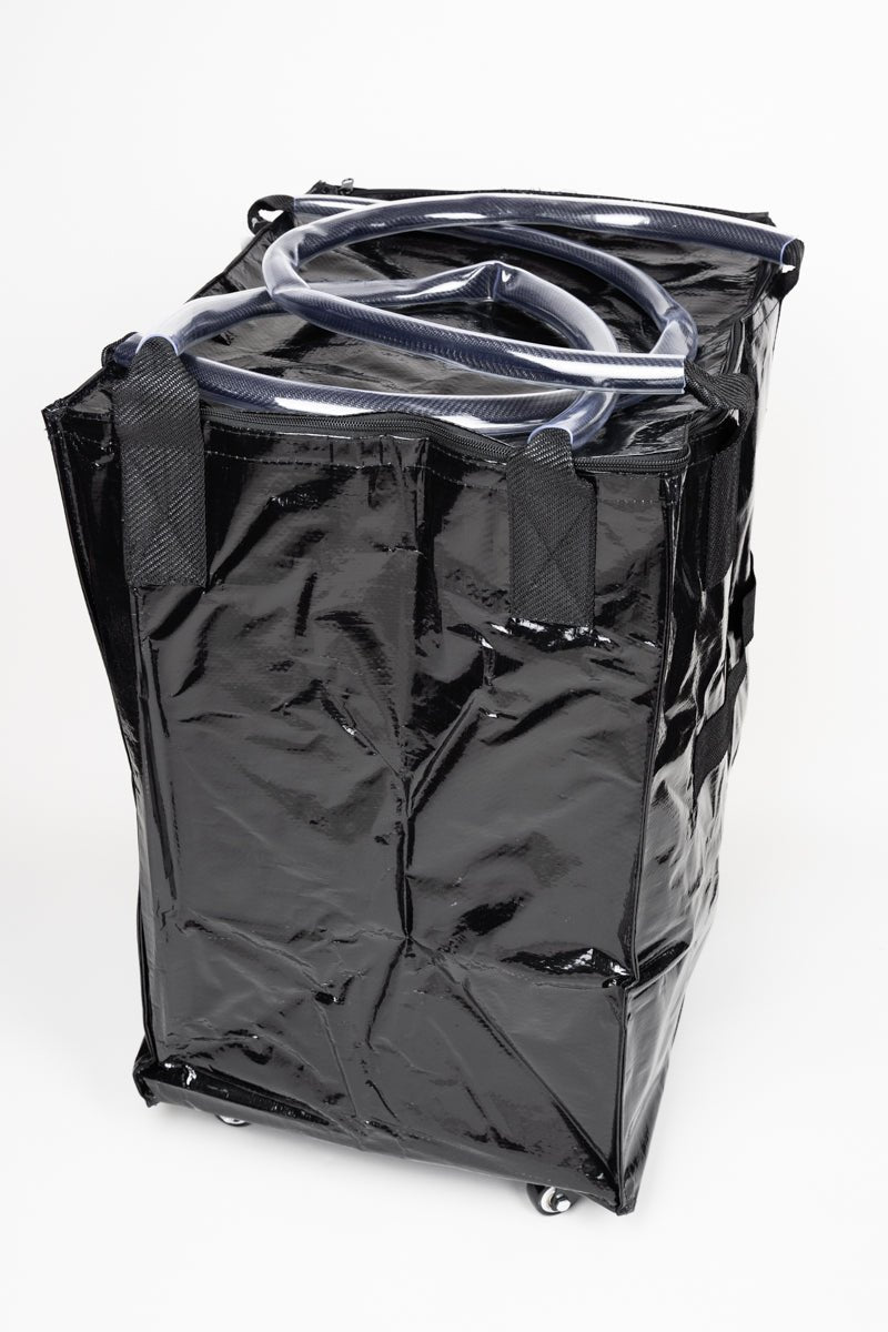 NGIL City Trek Black Foldable Large Rolling Tote Bag - Wholesale Accessory Market