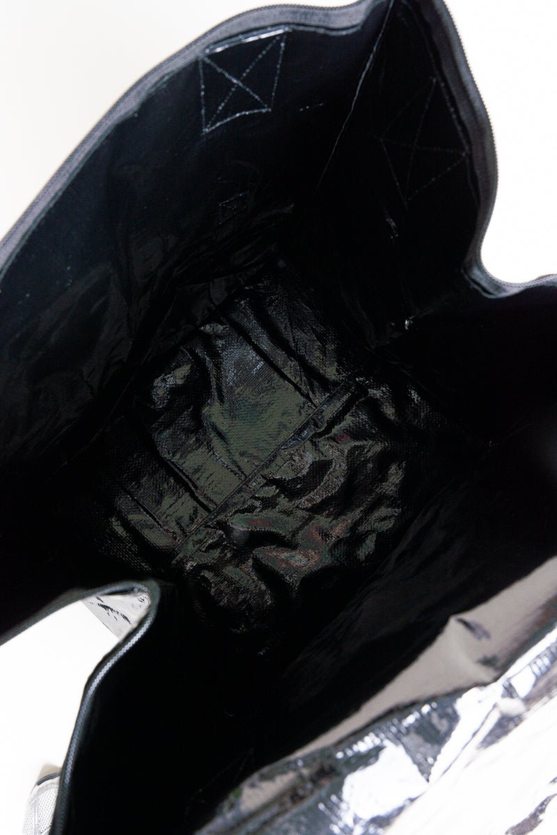 NGIL City Trek Black Foldable Large Rolling Tote Bag - Wholesale Accessory Market