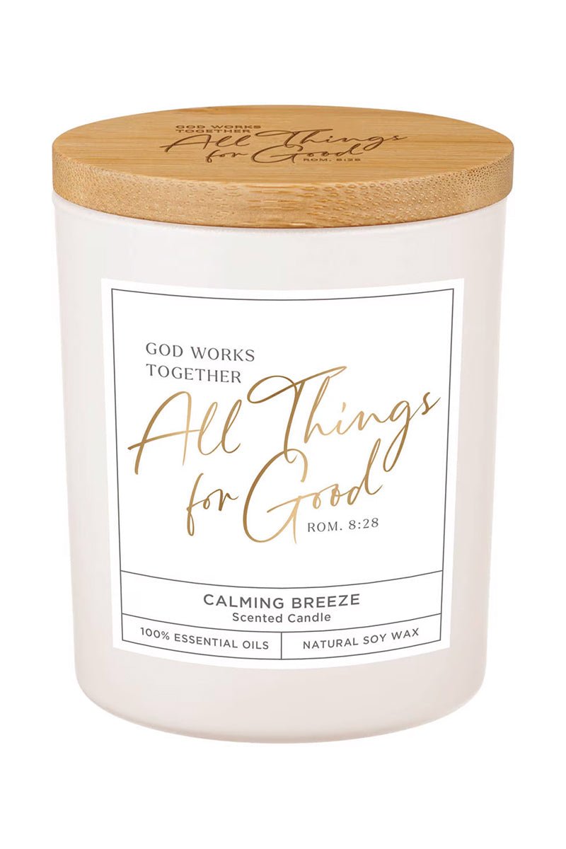 All Things for Good Calming Breeze Scented Candle - Wholesale Accessory Market