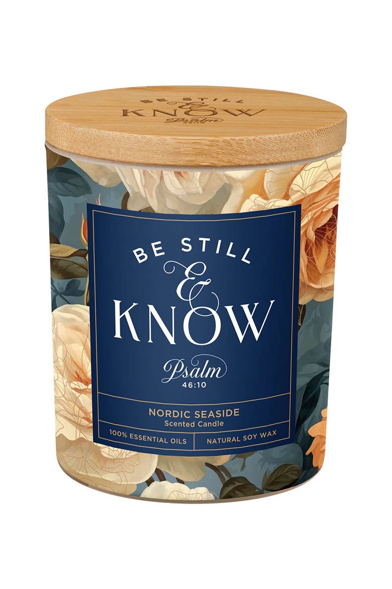 Be Still and Know Yellow Rose Nordic Seaside Scented Candle - Wholesale Accessory Market