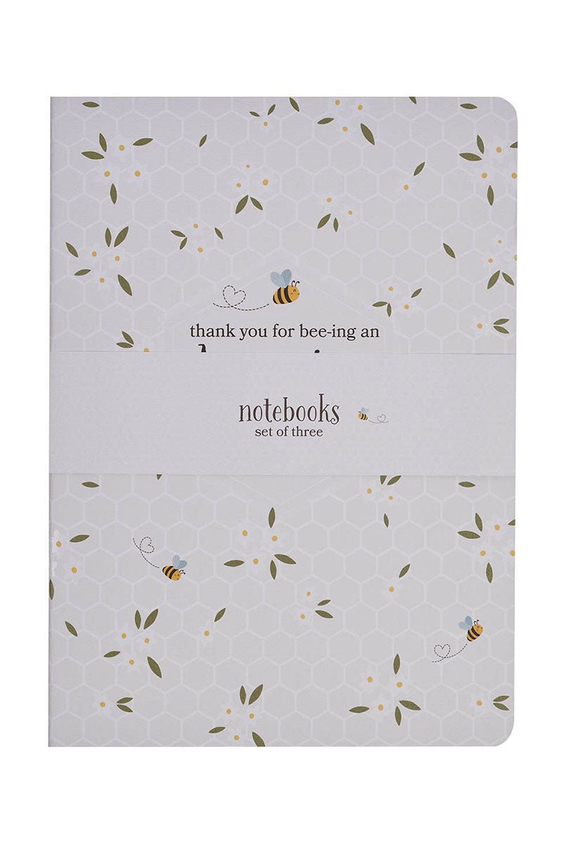 Set of 3 Amazing Teacher Blossom and Bees Notebooks - Wholesale Accessory Market