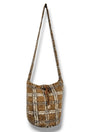 Be Clever Maple Lodge Brown Plaid Knit Bucket Bag - Wholesale Accessory Market