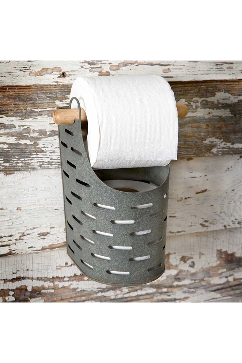 9 x 7 Olive Bucket Toilet Paper Holder - Wholesale Accessory Market