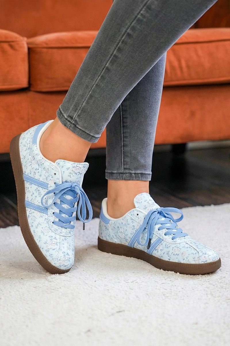 A Walk In The Park Lace Up Sneakers - Wholesale Accessory Market