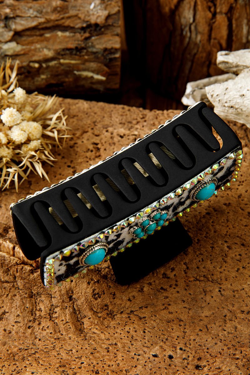 Prairie Glow Black Cow Hair Claw - Wholesale Accessory Market