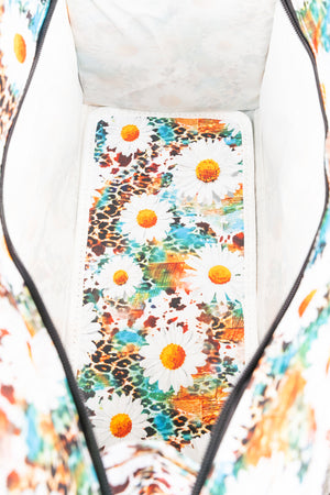 NGIL Wildflowers Utility Tote with Black Trim