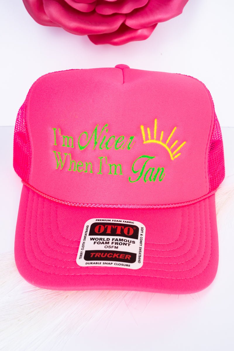 I'm Nicer When I'm Tan- Bling Ball Cap main image 0