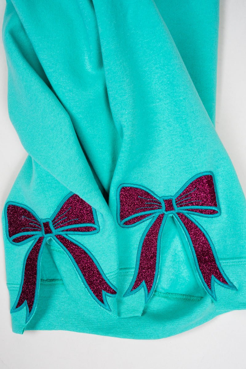 Cool Mint You Design It Embroidered Side Bows Unisex NuBlend Crew Sweatshirt - Wholesale Accessory Market