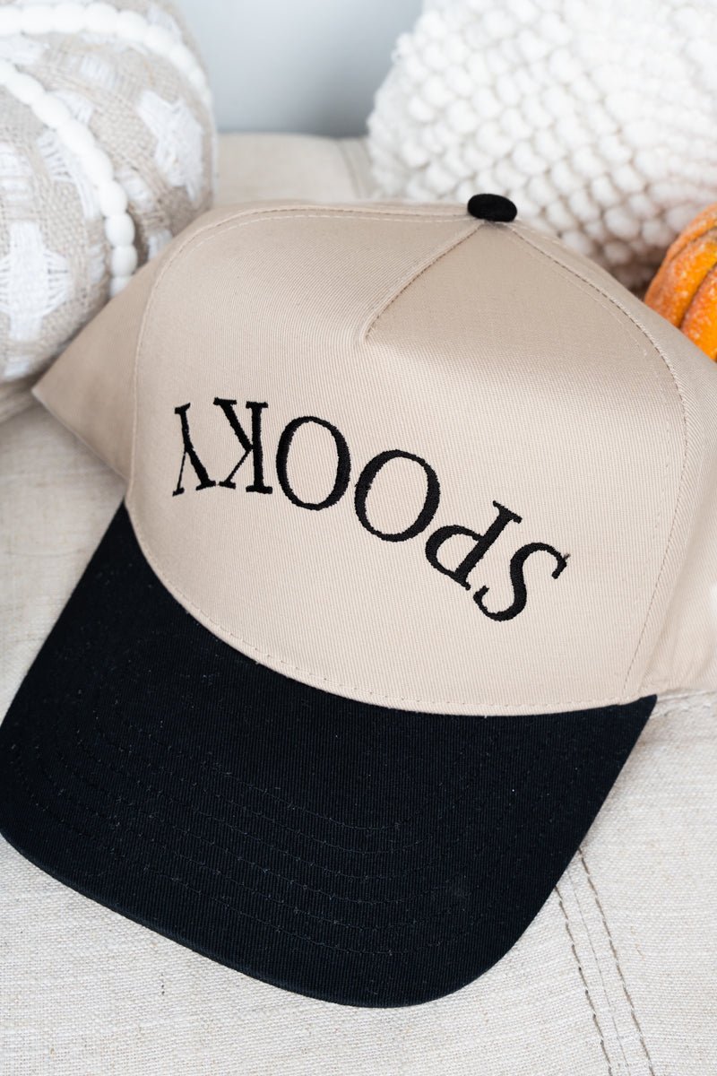 Upside Down Spooky Embroidered Five Panel Twill Cap - Wholesale Accessory Market