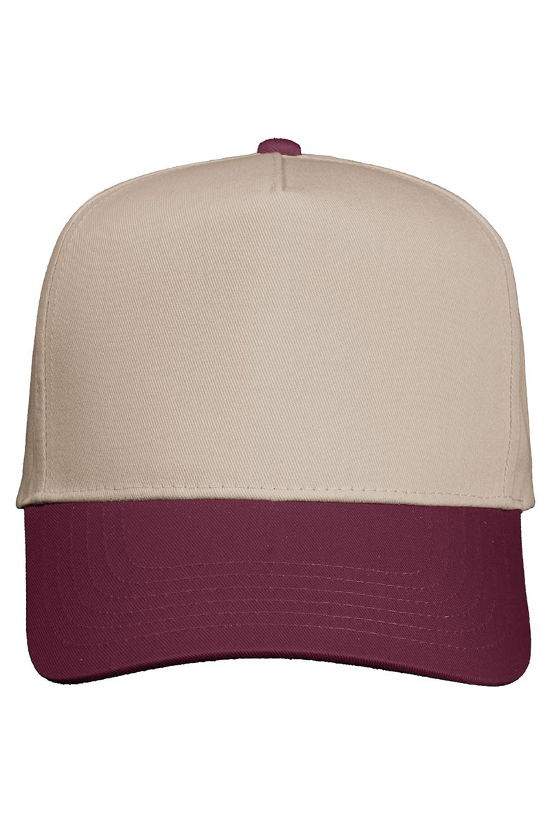 Upside Down Touchdown Embroidered Five Panel Twill Cap - Wholesale Accessory Market