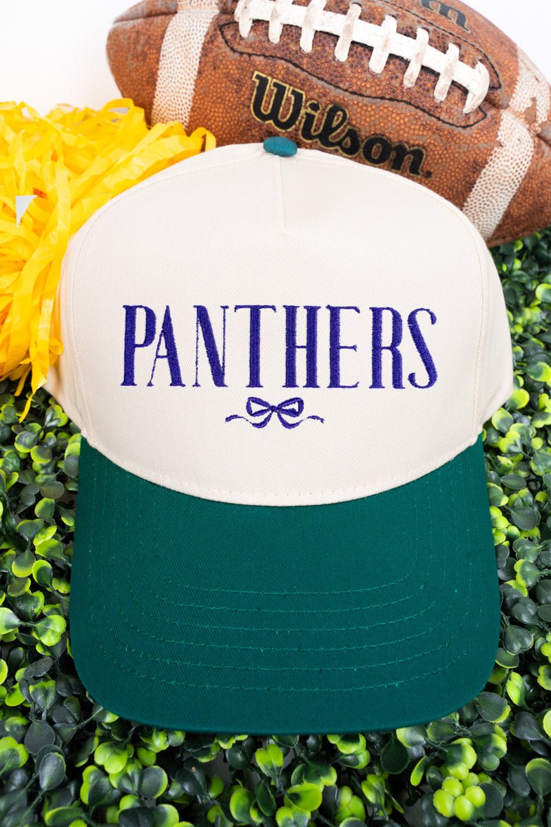 Bow Custom Mascot Embroidered Five Panel Twill Cap *Customize Your Text and Choose Thread Color - Wholesale Accessory Market
