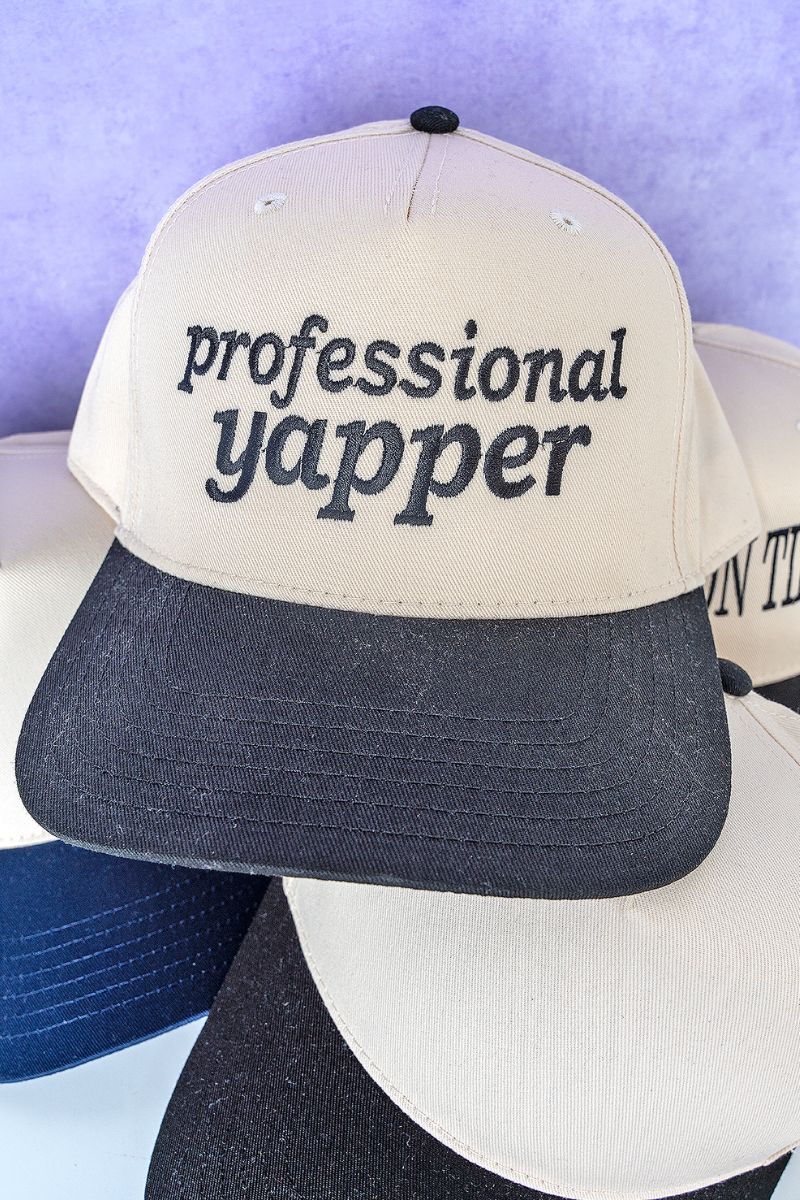 Professional Yapper Embroidered Five Panel Twill Cap - Wholesale Accessory Market