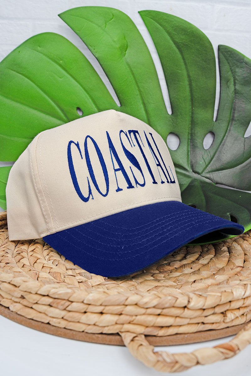 Coastal Embroidered Five Panel Twill Cap - Wholesale Accessory Market