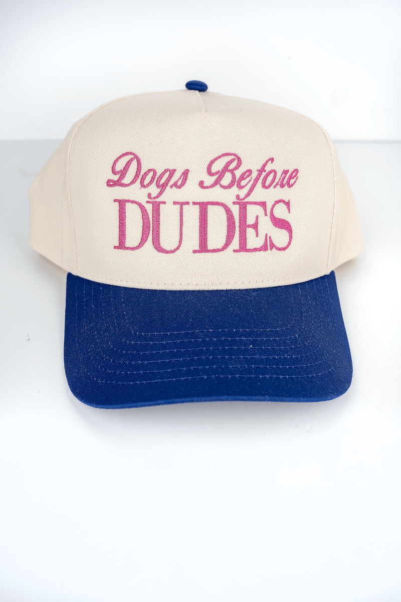 Dogs Before Dudes Embroidered Five Panel Twill Cap - Wholesale Accessory Market