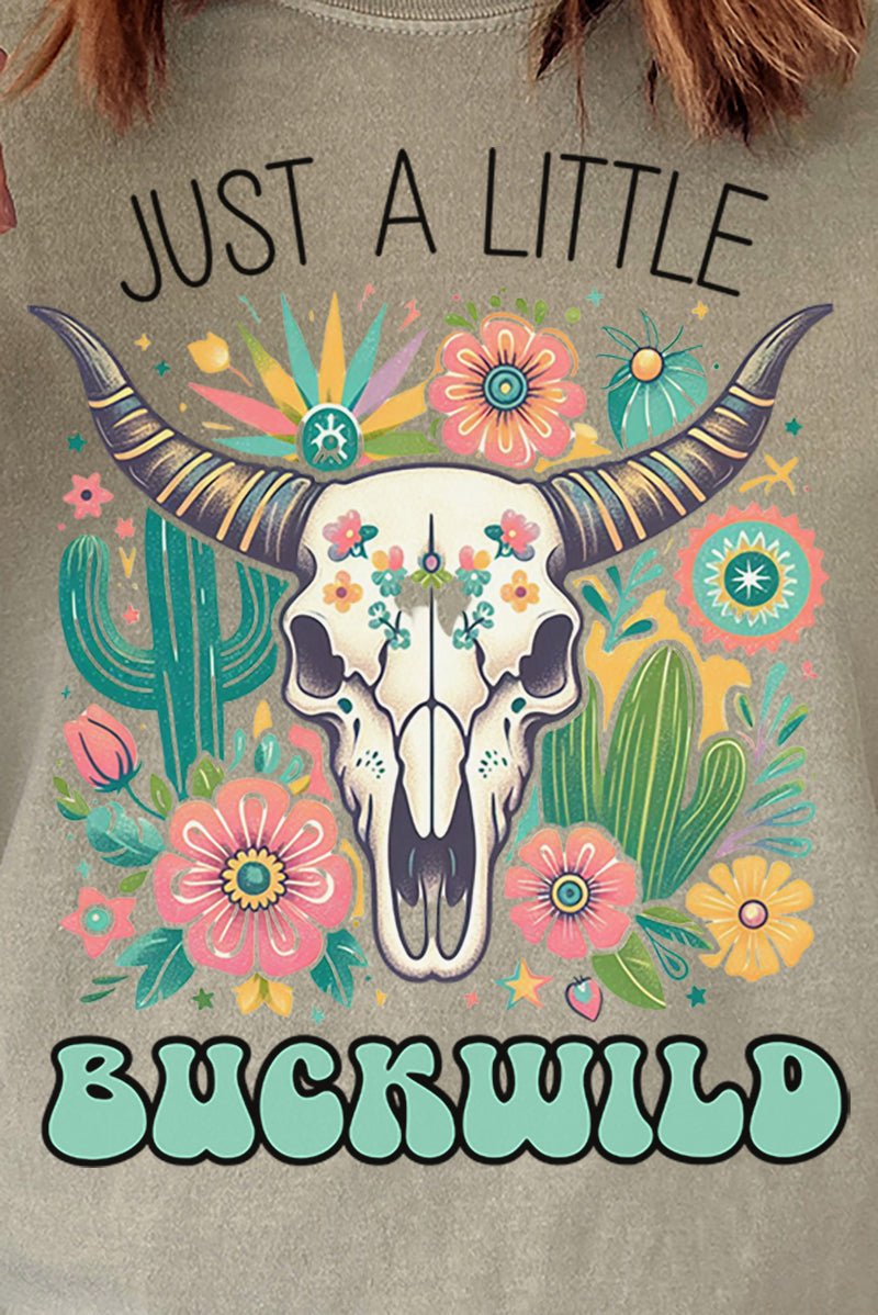 A Little Buckwild Comfort Colors Adult Ring - Spun Cotton Tee - Wholesale Accessory Market