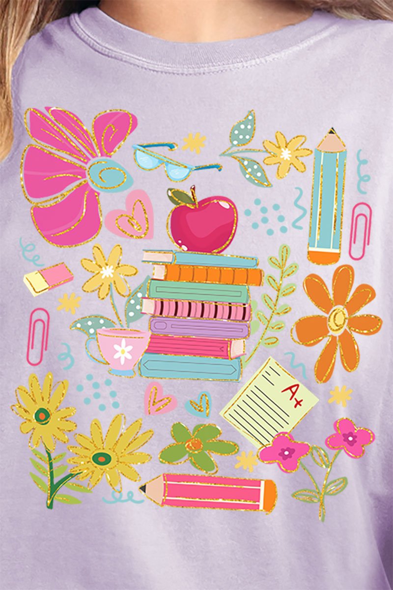 All Things Teacher Comfort Colors Adult Ring - Spun Cotton Tee - Wholesale Accessory Market