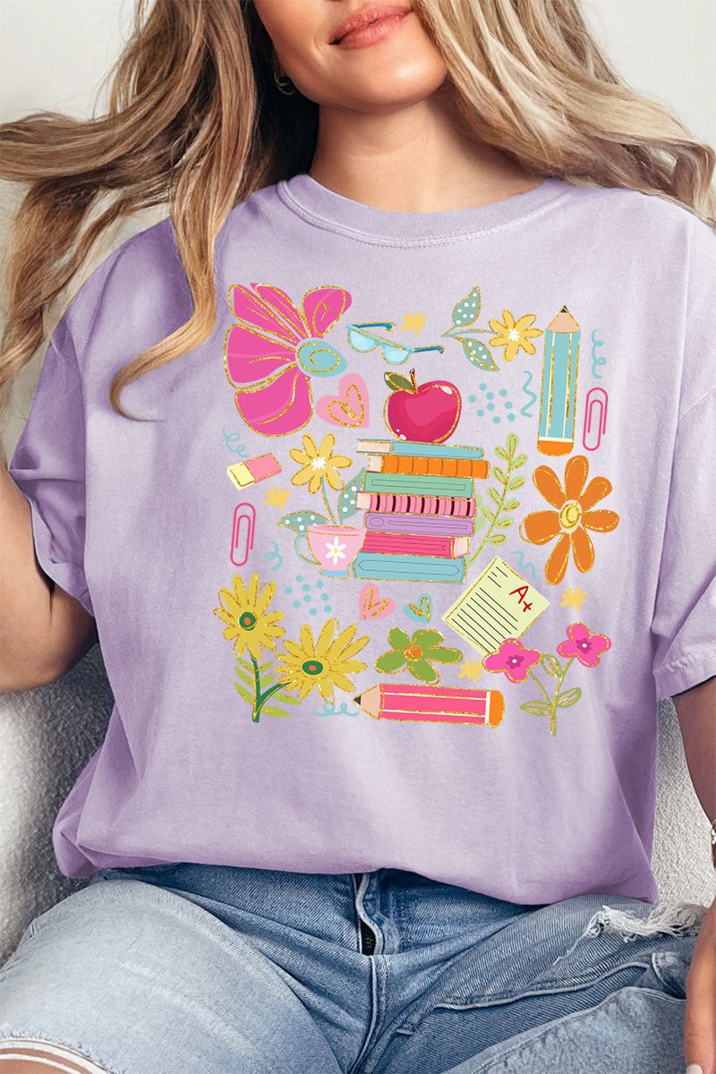 All Things Teacher Comfort Colors Adult Ring - Spun Cotton Tee - Wholesale Accessory Market