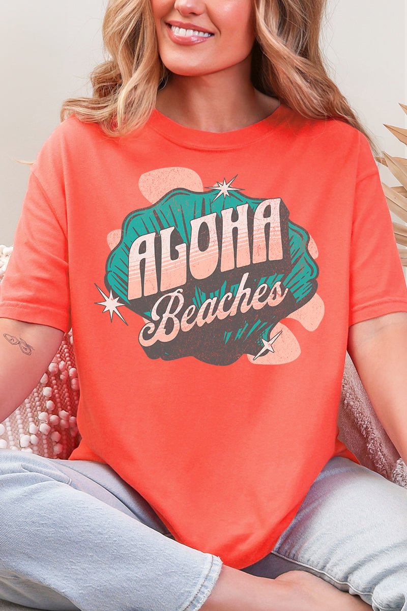 Aloha Beaches Comfort Colors Adult Ring - Spun Cotton Tee - Wholesale Accessory Market