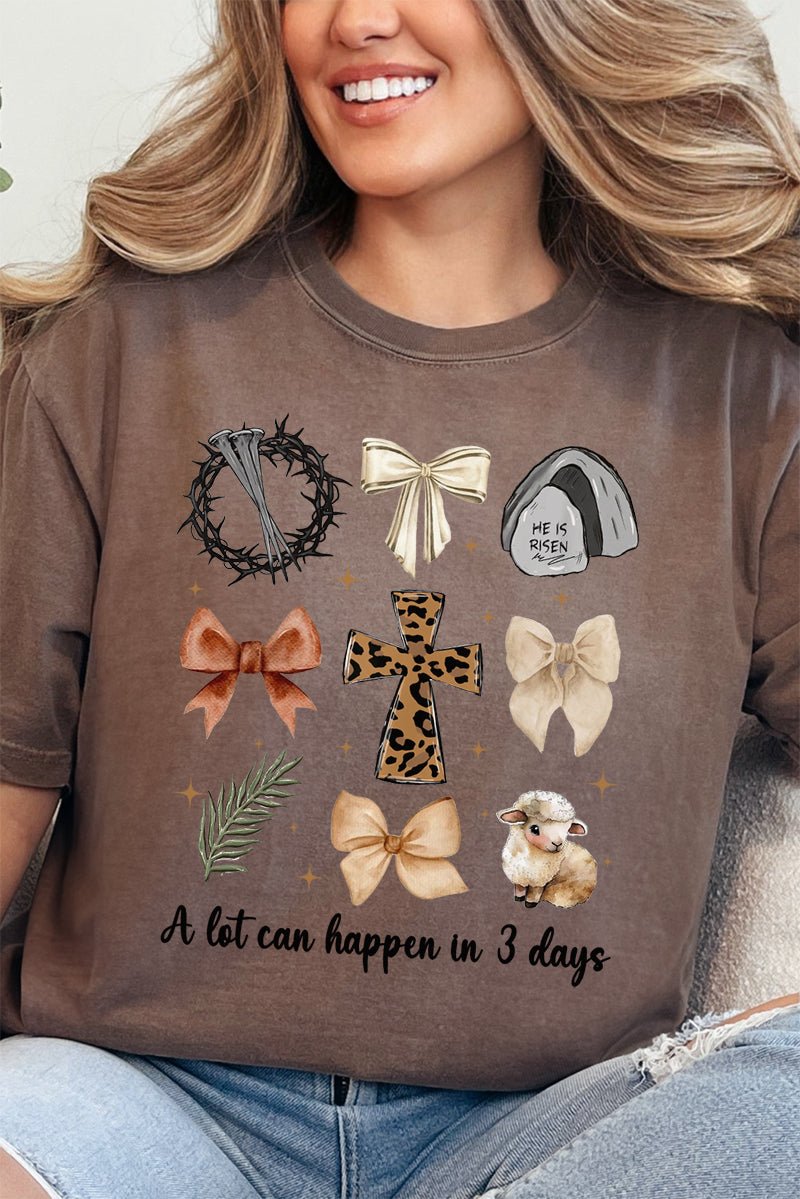 A Lot Can Happen In 3 Days Comfort Colors Adult Ring - Spun Cotton Tee - Wholesale Accessory Market