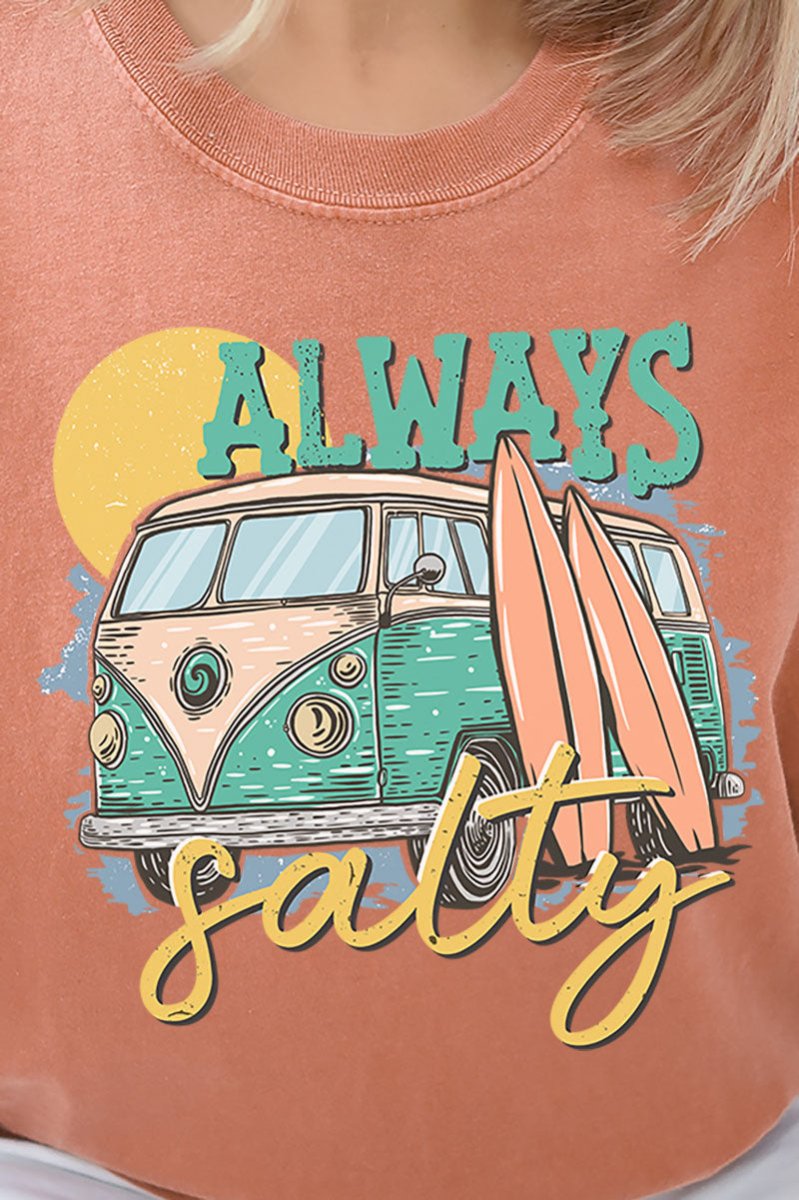 Always Salty Van Life Comfort Colors Adult Ring - Spun Cotton Tee - Wholesale Accessory Market