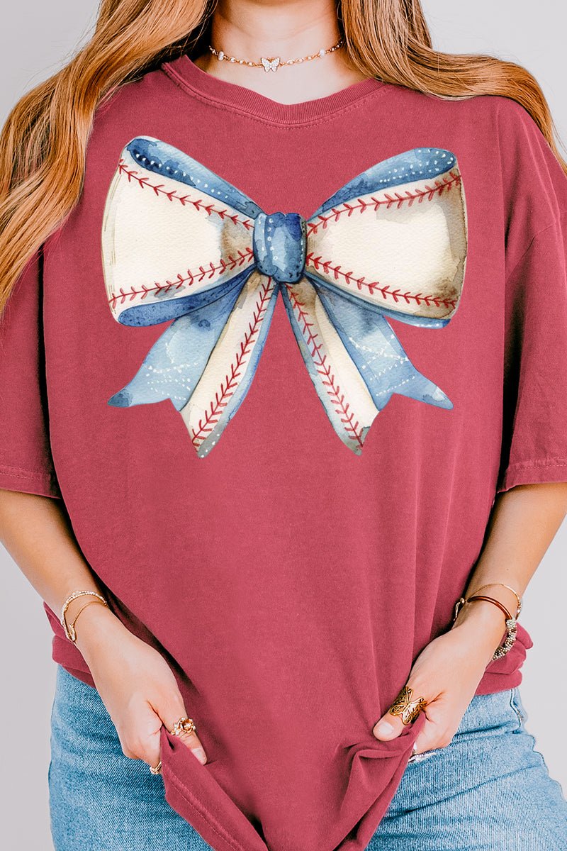 Baseball Girly Comfort Colors Adult Ring - Spun Cotton Tee - Wholesale Accessory Market