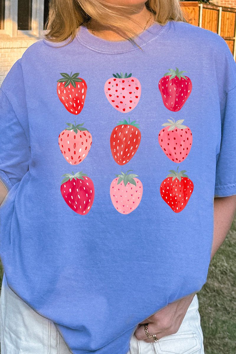 Berry Best Strawberries Comfort Colors Adult Ring - Spun Cotton Tee - Wholesale Accessory Market