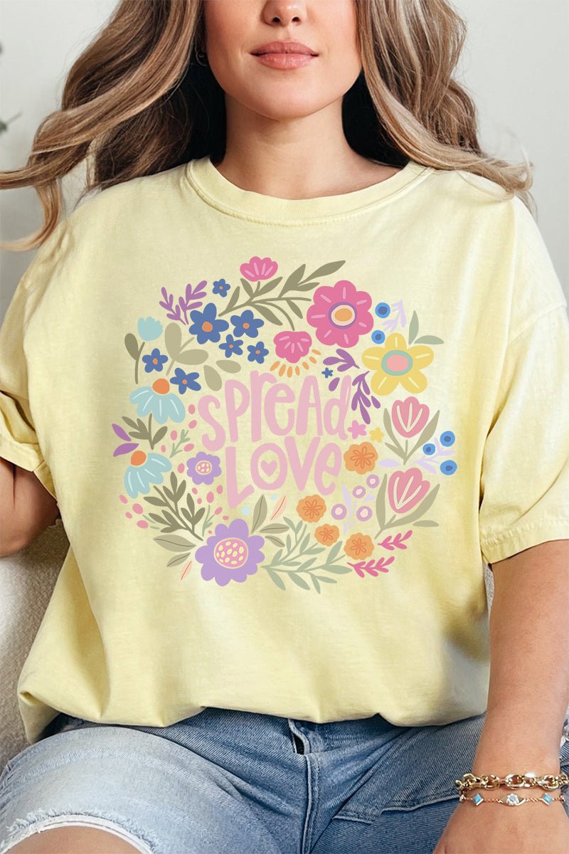Blooming Love Comfort Colors Adult Ring - Spun Cotton Tee - Wholesale Accessory Market