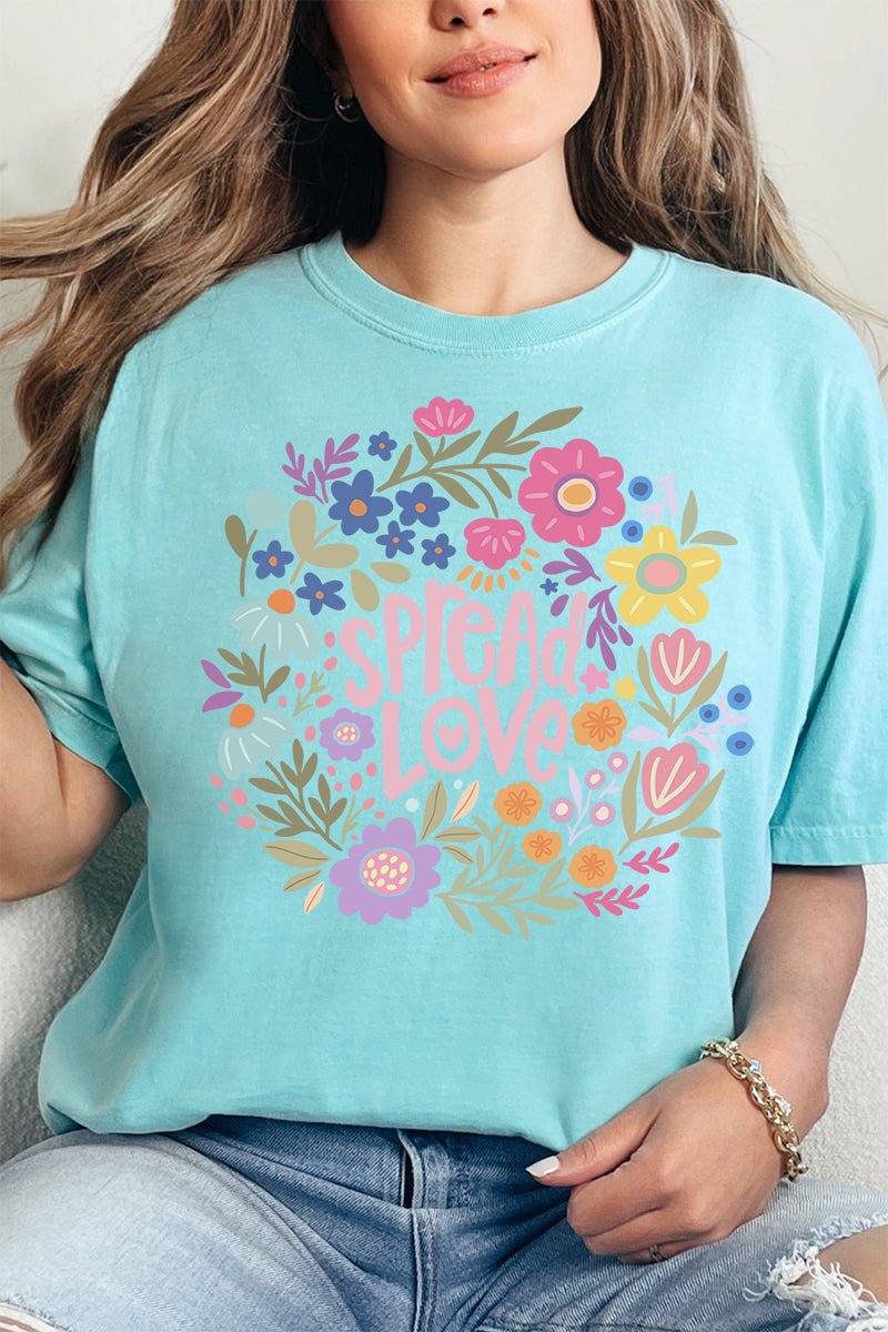 Blooming Love Comfort Colors Adult Ring - Spun Cotton Tee - Wholesale Accessory Market