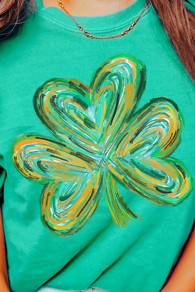 Brushed Clover Comfort Colors Adult Ring - Spun Cotton Tee - Wholesale Accessory Market