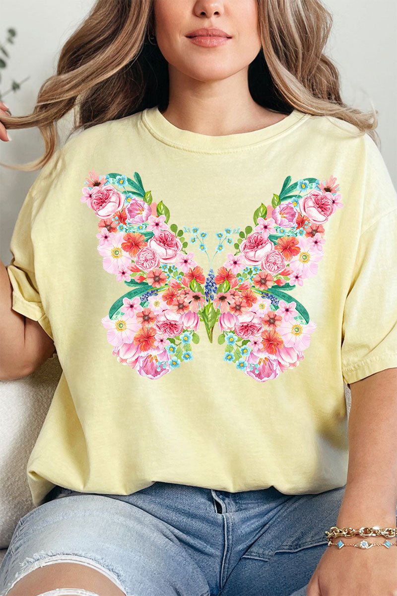 Butterfly Beauty Comfort Colors Adult Ring - Spun Cotton Tee - Wholesale Accessory Market