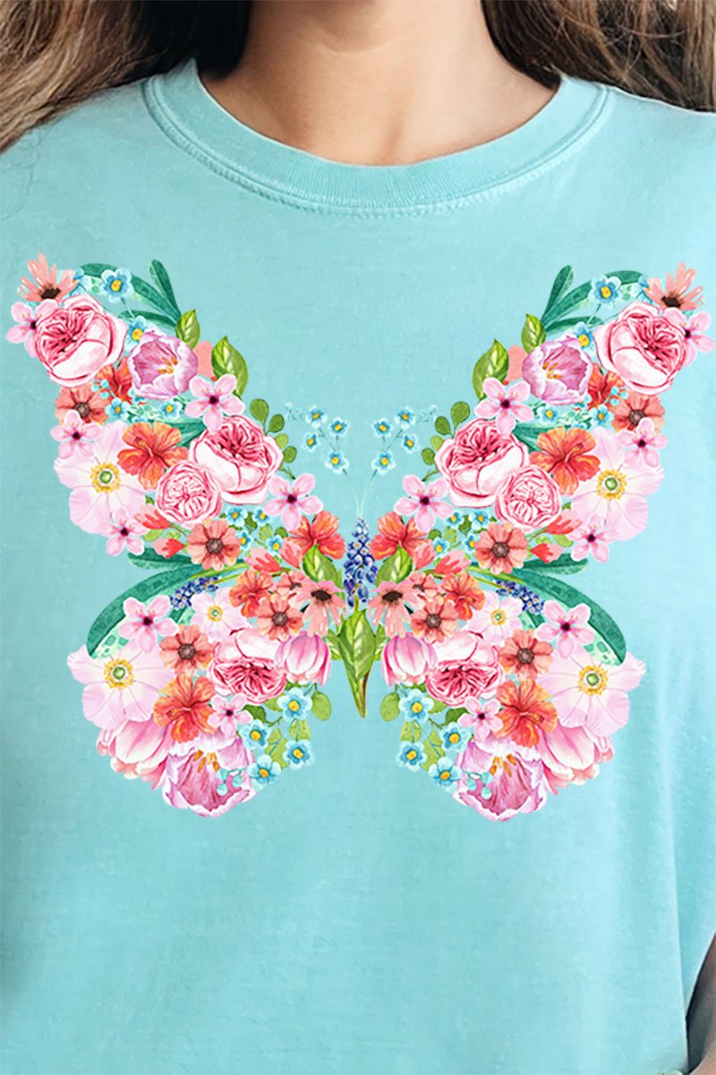 Butterfly Beauty Comfort Colors Adult Ring - Spun Cotton Tee - Wholesale Accessory Market