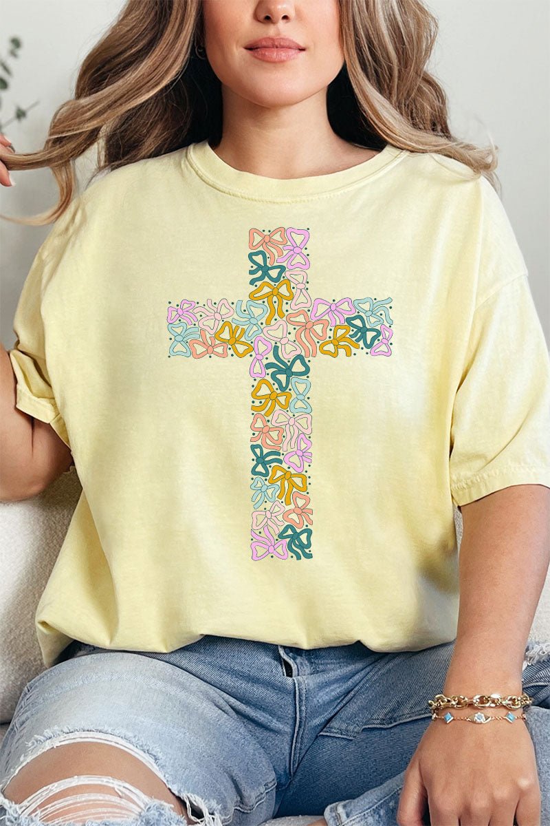 Coquette Cross Comfort Colors Adult Ring - Spun Cotton Tee - Wholesale Accessory Market