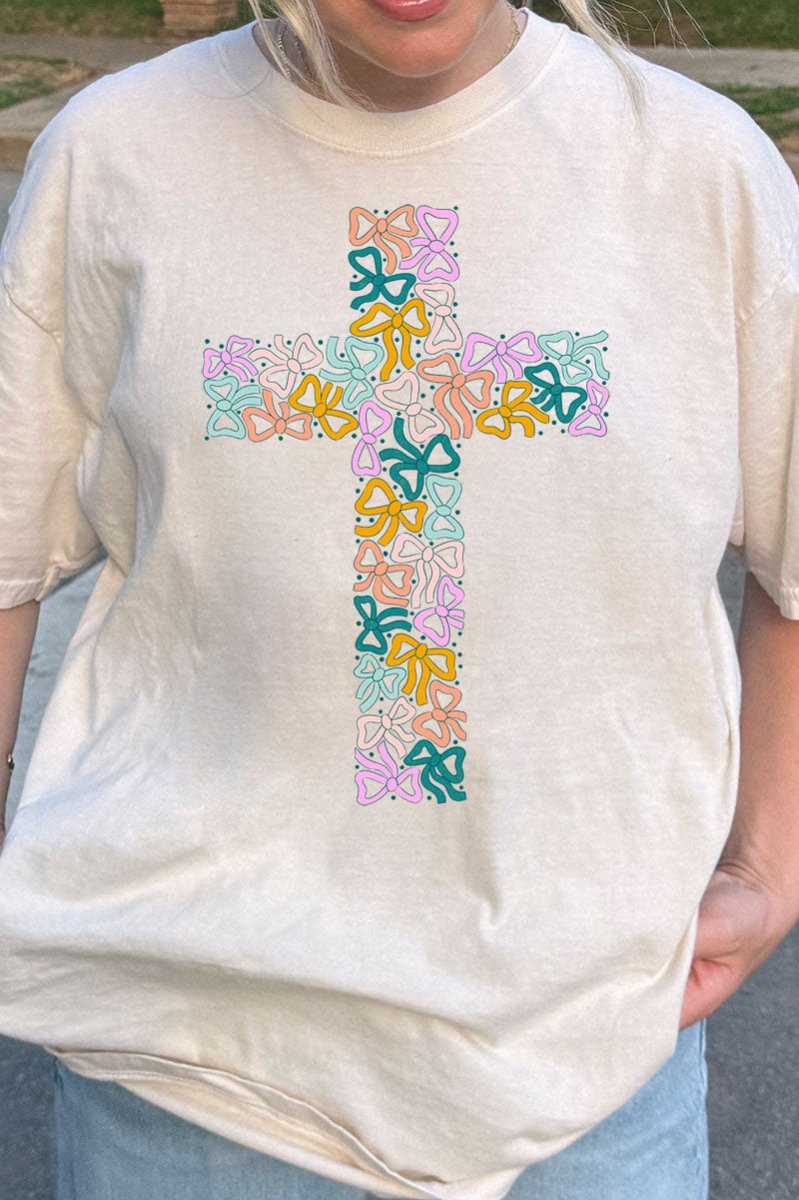 Coquette Cross Comfort Colors Adult Ring - Spun Cotton Tee - Wholesale Accessory Market