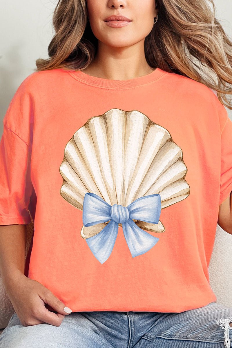 Coquette Seashell Comfort Colors Adult Ring - Spun Cotton Tee - Wholesale Accessory Market