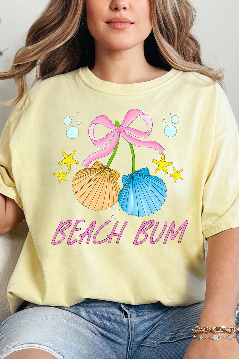 Coquette Shell Beach Bum Comfort Colors Adult Ring - Spun Cotton Tee - Wholesale Accessory Market