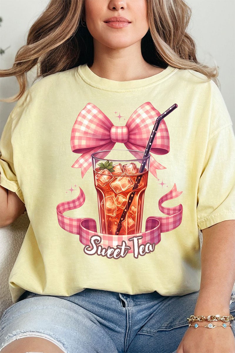 Coquette Sweet Tea Comfort Colors Adult Ring - Spun Cotton Tee - Wholesale Accessory Market