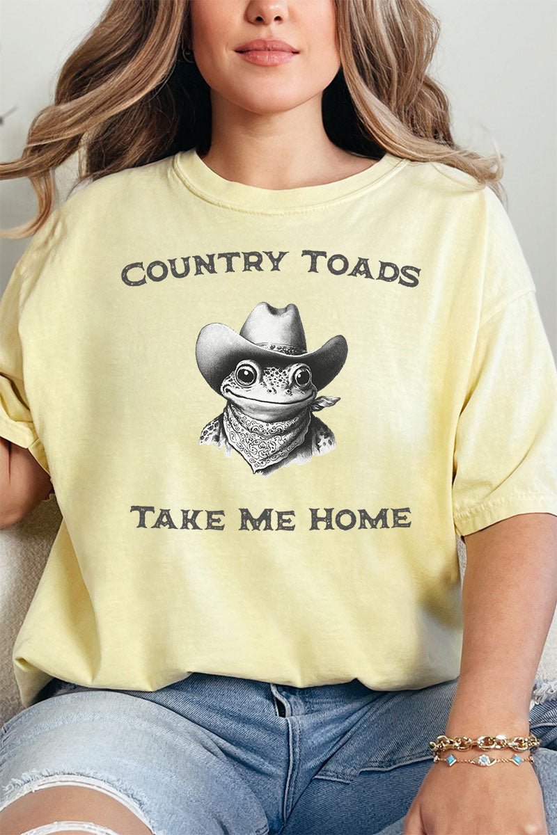 Country Toads Take Me Home Comfort Colors Adult Ring - Spun Cotton Tee - Wholesale Accessory Market