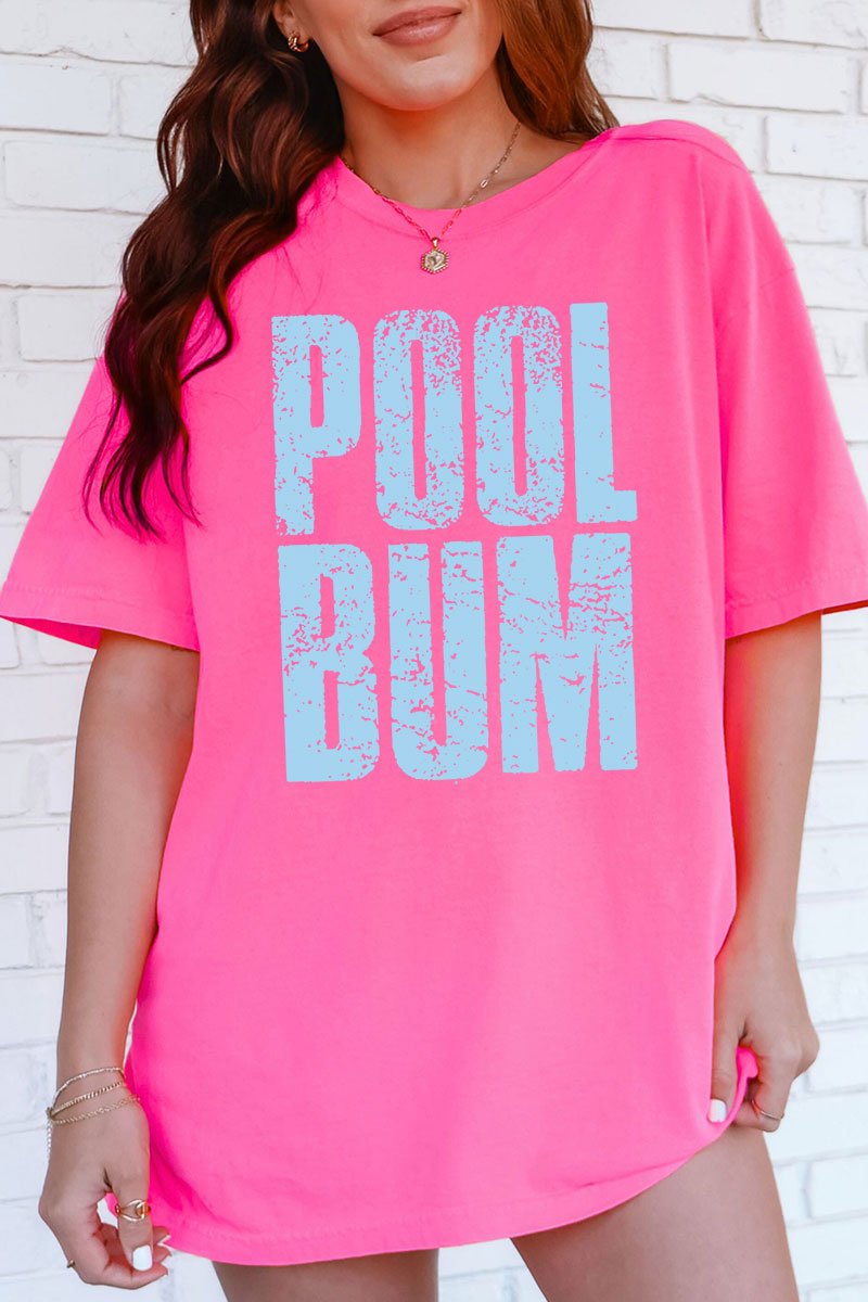 Distressed Pool Bum Comfort Colors Adult Ring - Spun Cotton Tee - Wholesale Accessory Market
