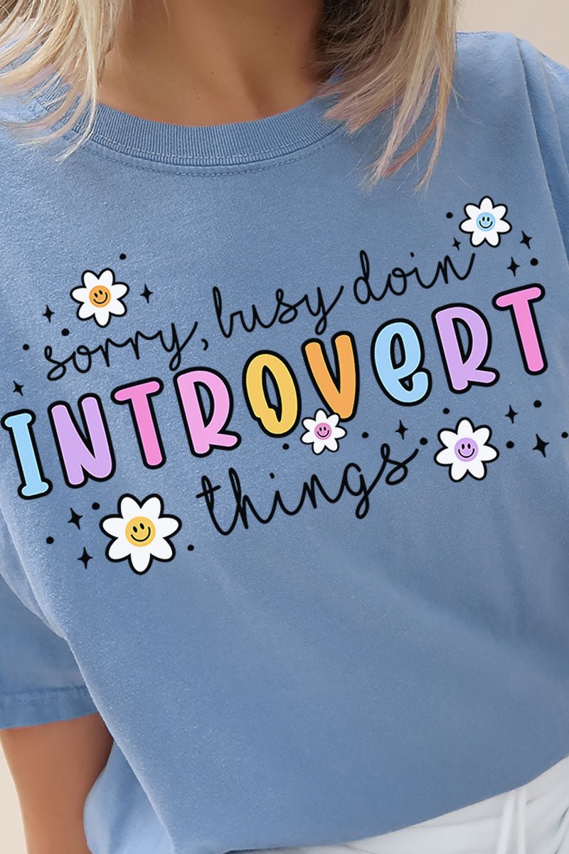 Doin' Introvert Things Comfort Colors Adult Ring - Spun Cotton Tee - Wholesale Accessory Market