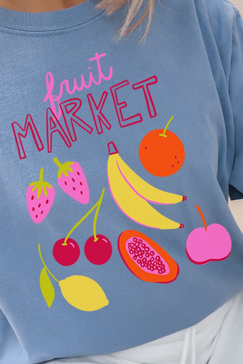 Doodle Fruit Market Comfort Colors Adult Ring - Spun Cotton Tee - Wholesale Accessory Market
