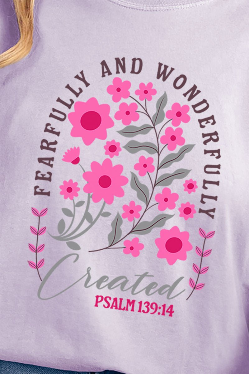 Fearfully And Wonderfully Created Comfort Colors Adult Ring - Spun Cotton Tee - Wholesale Accessory Market