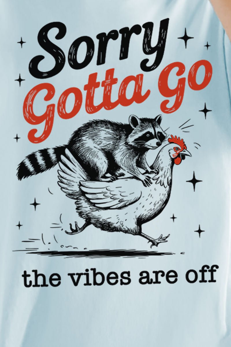 Gotta Go The Vibes Are Off Comfort Colors Adult Ring - Spun Cotton Tee - Wholesale Accessory Market