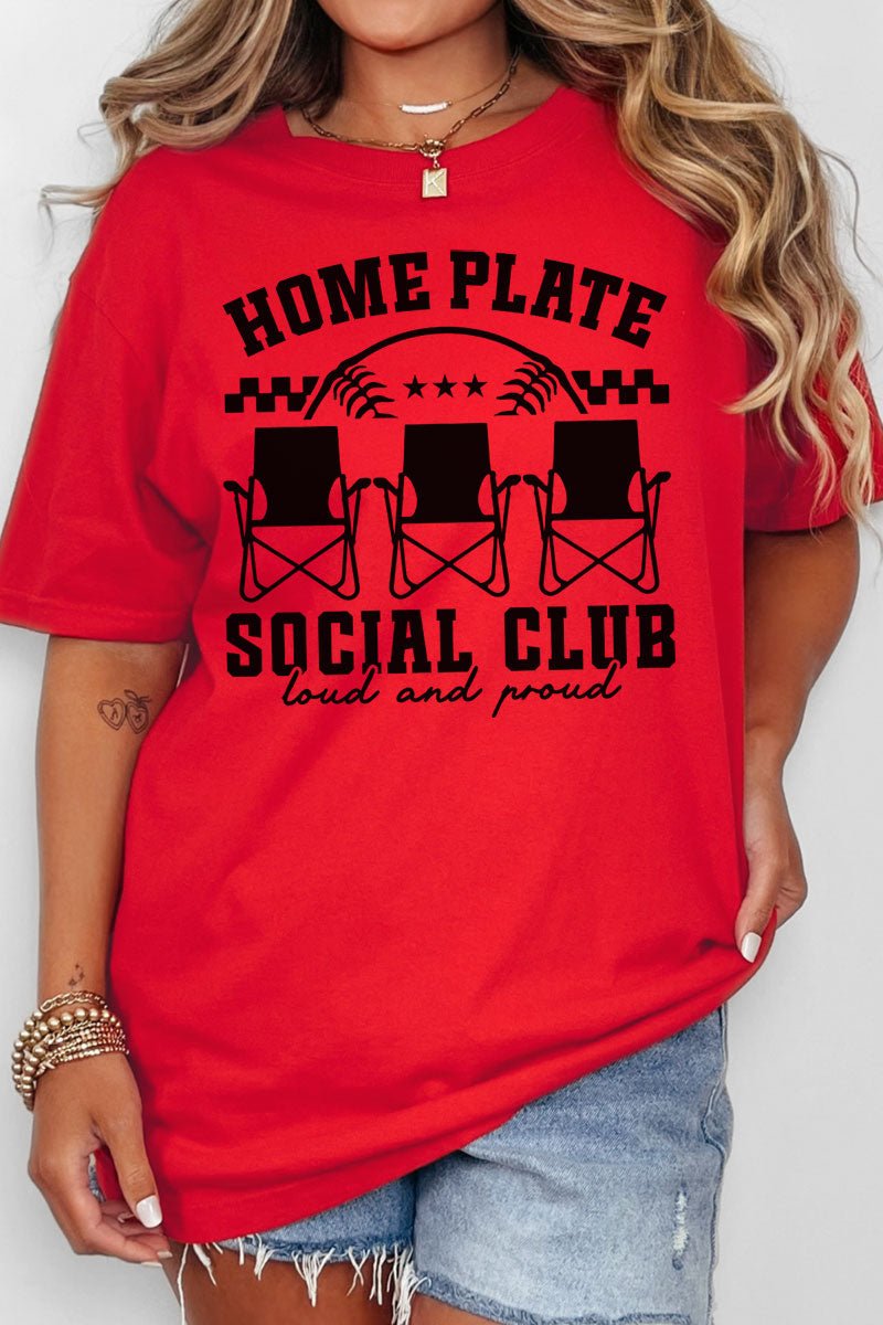 Home Plate Social Club Comfort Colors Adult Ring - Spun Cotton Tee - Wholesale Accessory Market