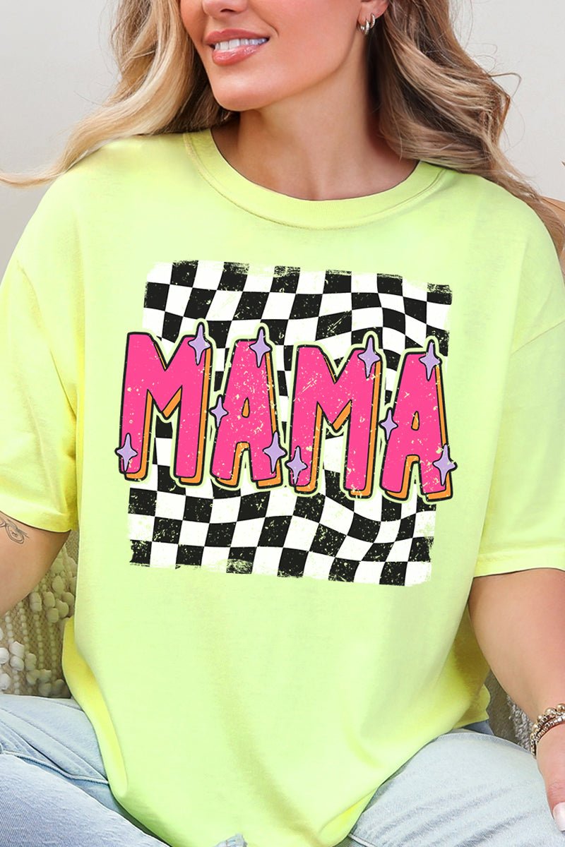 Hot Pink 90s Mama Comfort Colors Adult Ring - Spun Cotton Tee - Wholesale Accessory Market